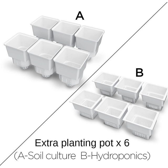 Modulat Planter Replaceable Upper Filter For Soil-Culture Or Hydroponic Planter