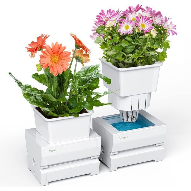 Self-watering Planter with 21 Days Watering-free 1-Pot*2 Pcs