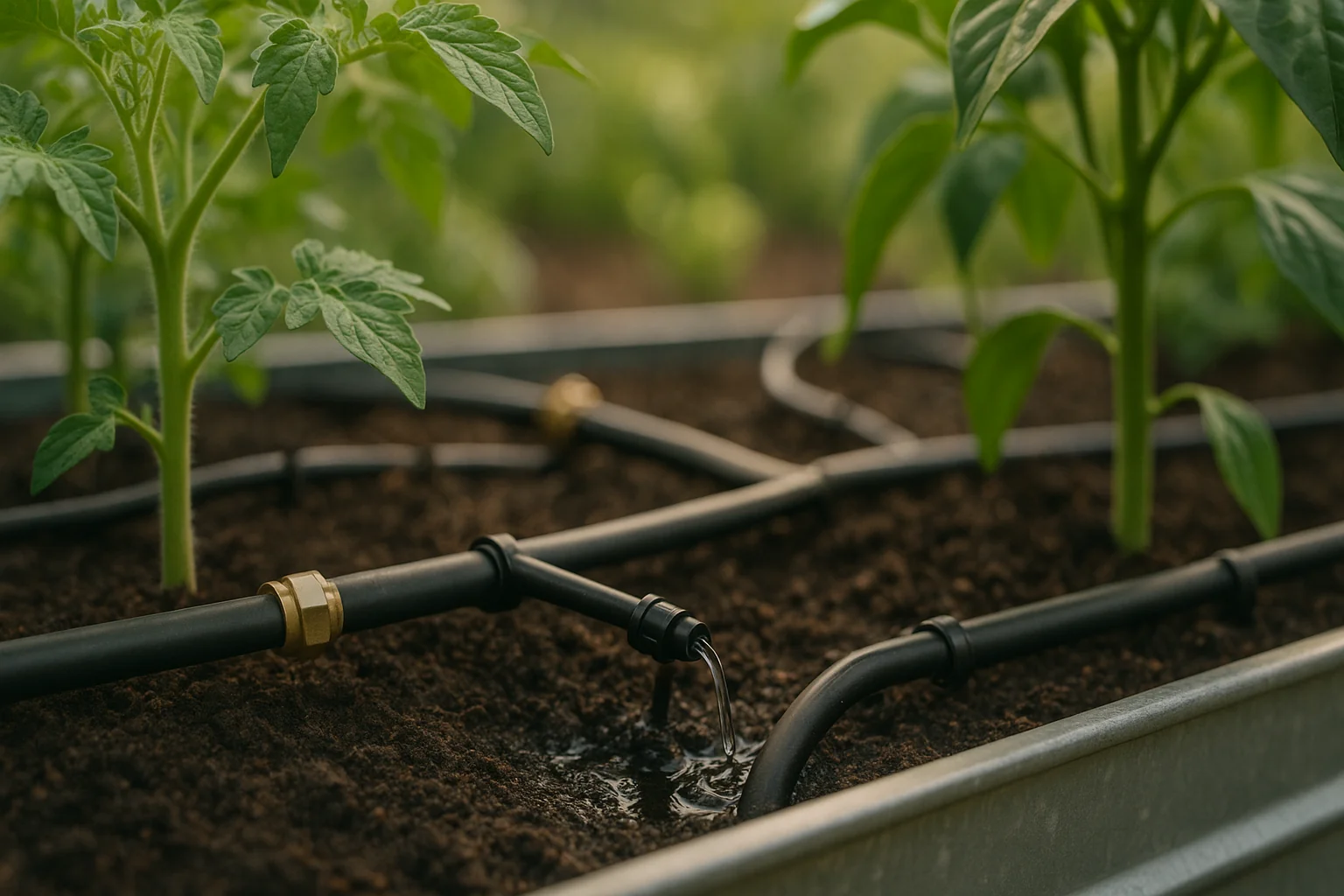 How to Install Drip Irrigation in a Metal Raised Bed (Step-by-Step with Parts List)
