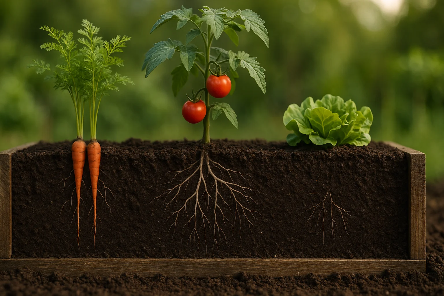 How Deep Should a Raised Bed Be for Tomatoes, Carrots, and Potatoes?