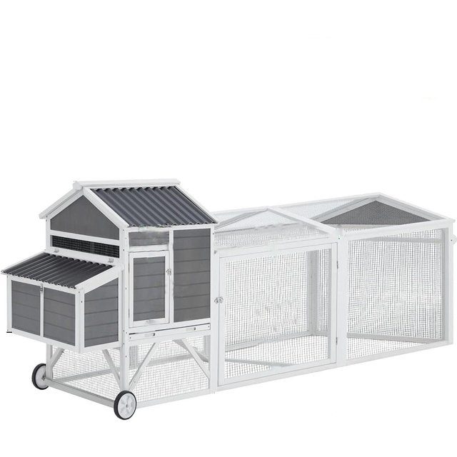 AECOJOY 95" Wooden Chicken Coop