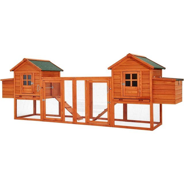 AECOJOY 123'' Large Chicken Coop with Run