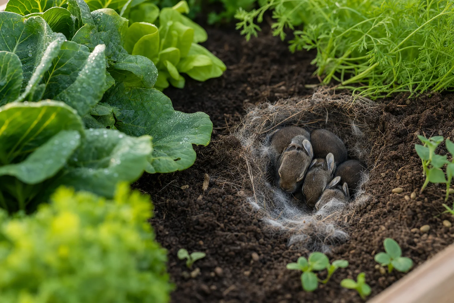 What to Do If You Find a Rabbit Nest in Your Raised Bed