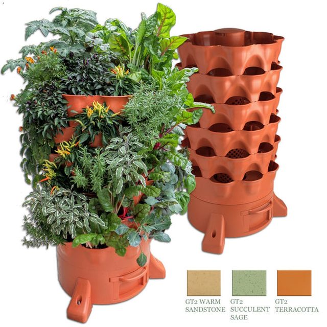 Composting 50-Plant Garden Tower