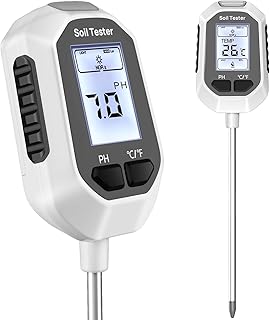 4-in-1 Soil Moisture Meter Digital Plant Temperature/Soil Moisture/PH Meter/Sunlight Intensity Backl