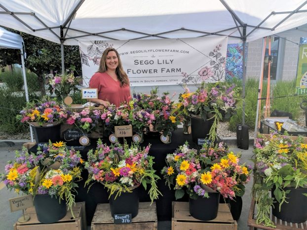 Fawn Rueckert at her Farmers’ Market stall