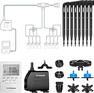 VIVOSUN Professional Automatic Drip Irrigation Kits, 15W Output, All in One Professional Grow Kit- I