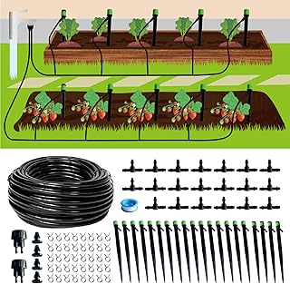 120ft Drip Irrigation System Kit, Garden Watering System DIY Automatic Irrigation Equipment Set for 