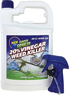 Green Gobbler 20% Vinegar Weed & Grass Killer | Natural & Organic | Concentrated | 1 Gallon Spray | 