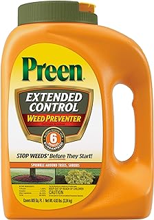 Preen Extended Control Weed Preventer - 4.93 lb. Bottle - Covers 805 sq. ft.
