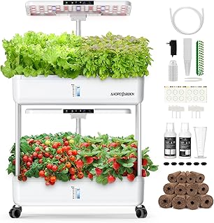 Ahopegarden Hydroponics Growing System Indoor Garden, 44 Pods Plant Herb Garden Germination Kit with