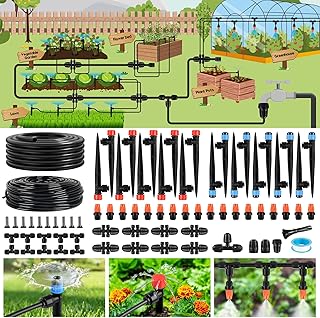 240FT Drip Irrigation System for Garden, 2025 Upgraded Quick-Connect Automatic Garden Watering Syste