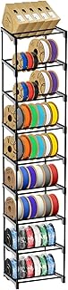 9-Tier Modular 3D Printer Filament Storage Rack, High-Strength Carbon Steel Spool Holder & Organizer