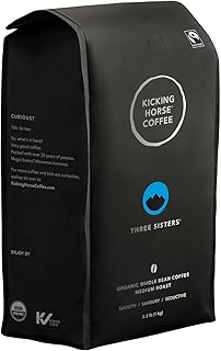 Kicking Horse Coffee, Three Sisters, Medium Roast, Whole Bean, 2.2 Pound - Certified Organic, Fairtr