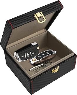 Faraday Box, [Carbon Fiber Texture] RFID Box for Car Keys, Key Fob Protector, Signal Blocker for Key