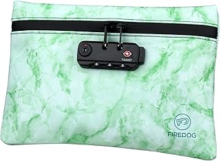 FIREDOG Lock Smell Proof Bags, Carbon Lined 6x9 Odor Proof Pouch Case Container for Travel Stash Sto