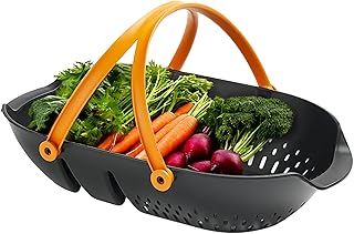 Fiskars Garden Harvest Basket - Container for Gardening and Harvesting with Tool Caddy - Harvesting 
