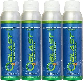O2 Blast - Pure Oxygen Supplement - Filled with 99.99% Pure Oxygen to Support Fast Recovery, Increas