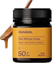Manukora Raw Manuka Honey, MGO 50+, New Zealand Honey, Non-GMO, Traceable from Hive to Hand, Daily W