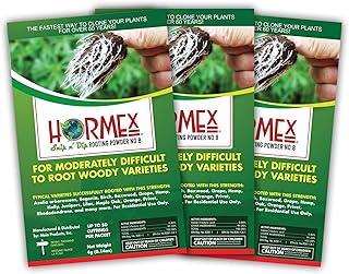 Hormex Rooting Powder #8 - Rooting Hormone for Moderately Difficult to Root Plants - Fast & Easy Way