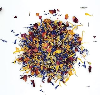 MagJo Naturals Brilliant Flower Petal Blend - Edible blend of calendula, blue cornflower and rose pe