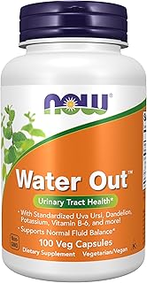 NOW Foods Supplements, Water Out With Standardized Uva Ursi, Dandelion, Potassium and Vitamin B-6, 1