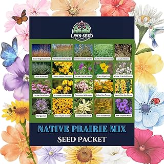 Native Prairie Wildflower Mix (Seed Packet) Sprinkle a Little Magic—Our Shade, Perennial, Hummingbir