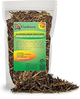 Gardenera Premium Organic Natural Mulch Cover - Enhance Your Indoor Plants with Natural Aroma and Or