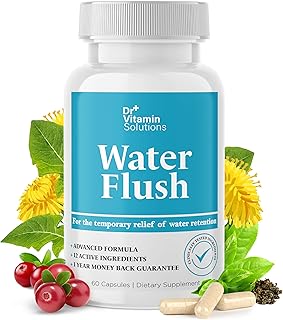 DR VITAMIN SOLUTIONS Diuretic Water Pills for Weight Control, 12 Active Ingredients (Green Tea, Cran