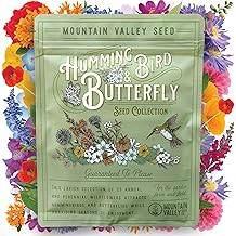 Wildflower Seeds Bulk, 2 Oz. 80,000+ Seeds – Butterfly & Hummingbird Mix with 23 Non-GMO Varieties –