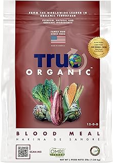 True Organic Blood Meal – High-Nitrogen Organic Fertilizer for Rapid Vegetative Growth – 3lb Bag Cov