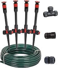 Eden 98063 Multi-Adjustable Flex Design Above Ground Irrigation Garden Sprinkler System, Sprinkler &