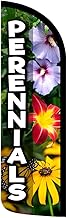 PERENNIALS (Flowers) Premium Windless Polyknit Feather Flag (3 x 11.5 feet)