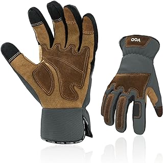 Vgo... 1-Pair Gardening Gloves Men, Safety Work Gloves, Puncture-proof, Thornproof, Touchscreen (SL7