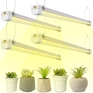 FREELICHT T8 Grow Lights for Indoor Plants, 2FT Full Spectrum, 120W(4 x 30W), 4 Installation Methods