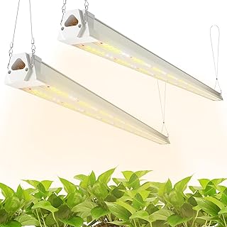 FREELICHT 2 Pack 4FT LED Grow Light, 40W (250W Equivalent), Full Spectrum Sunlight Growing Lamp Fixt