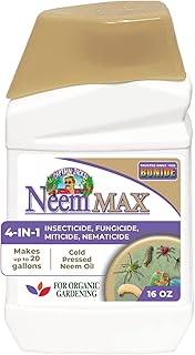 Bonide Captain Jack's Neem Max, 16 oz Concentrated Cold Pressed Neem Oil, Multi-Purpose Insecticide,