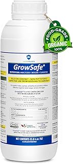 GrowSafe Bio-Pesticide, Organic and Natural Miticide, Fungicide and Insecticide (33.8 fl.oz)
