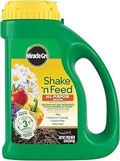 Miracle-Gro Shake 'N Feed All Purpose Plant Food - Outdoor and Indoor Plant Food for In-Ground and C
