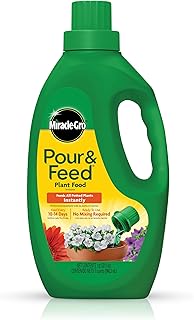 Miracle-Gro Pour & Feed Plant Food - Outdoor and Indoor Plant Fertilizer for Containers, Instantly F
