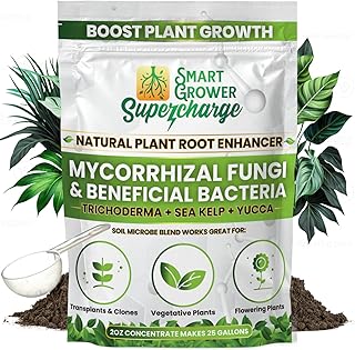 Mycorrhizal Fungi with Beneficial Bacteria, Trichoderma, Sea Kelp, Molasses, Yucca, Smart Grower Sup