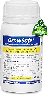 GrowSafe Bio-Pesticide, Organic and Natural Miticide, Fungicide and Insecticide (8.5 fl.oz)