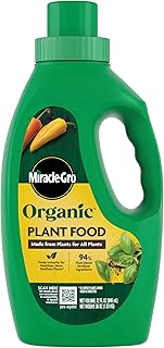 Miracle-Gro Organic Plant Food - Use with Indoor or Outdoor Plants, Organic Liquid Fertilizer for Co