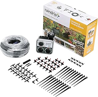 Raindrip R560DP Drip Watering System, Automatic Drip Irrigation System with Timer for Containers and