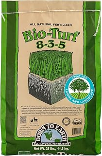 Down To Earth All Natural Fertilizers Organic Bio-Turf Lawn Food for Grass, Landscape and Ornamental