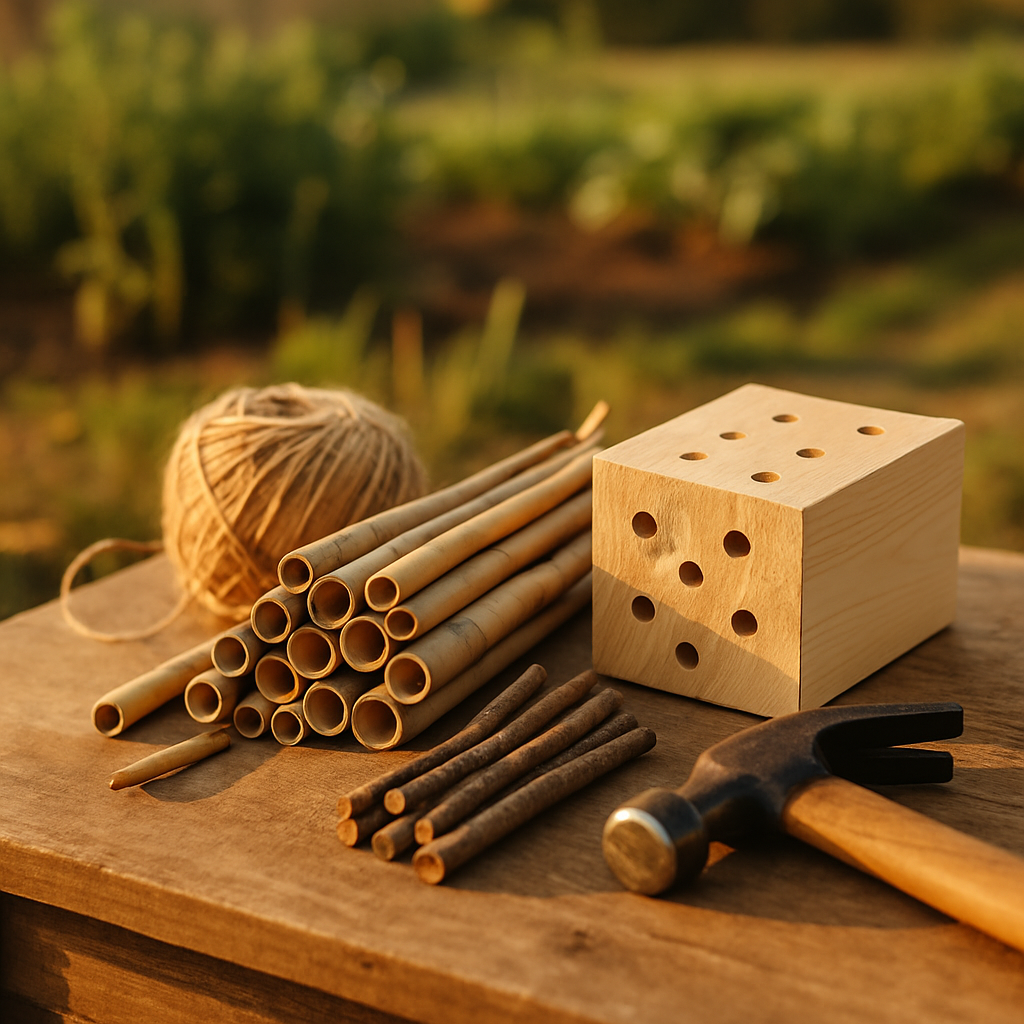 Materials Needed for a DIY Bee Hotel — bee hotel setup