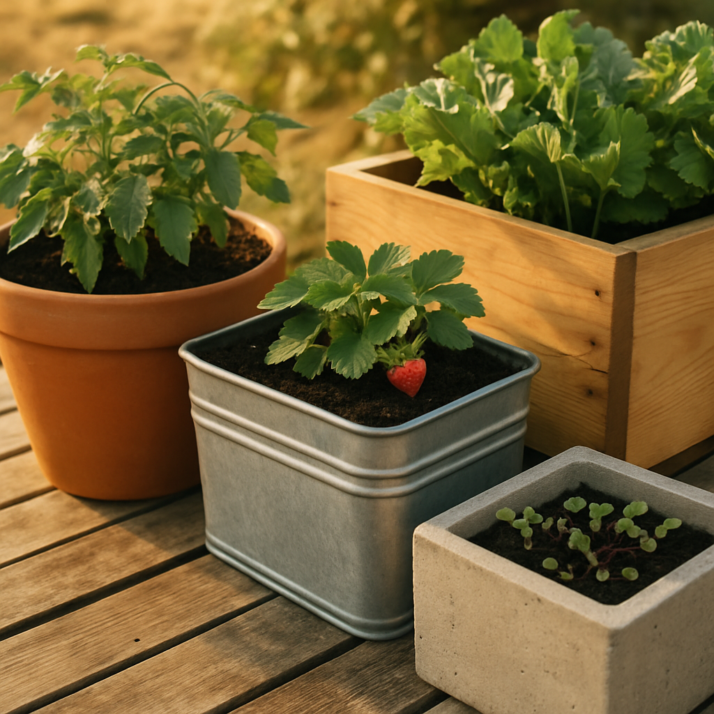 Top Materials for Rooftop Planters — rooftop gardening containers