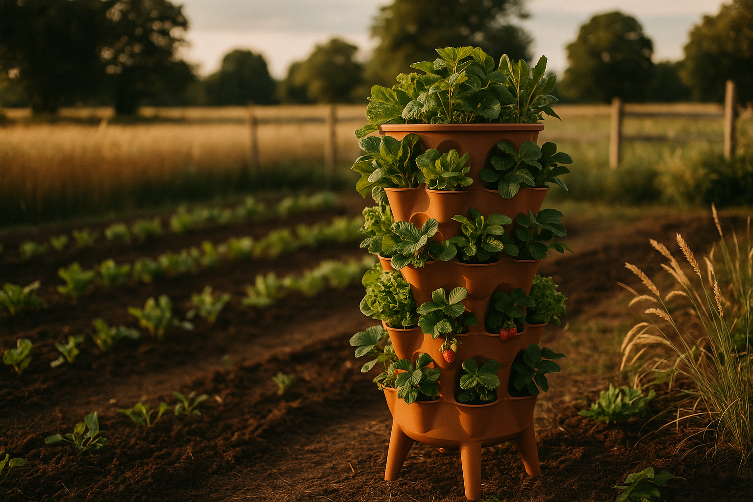 vertical gardening tower — Urban & Vertical Gardening